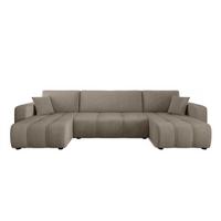 WOHNLANDSCHAFT Dagny - Braun, Holzwerkstoff/Textil (317/85/146cm) - Fun Möbel