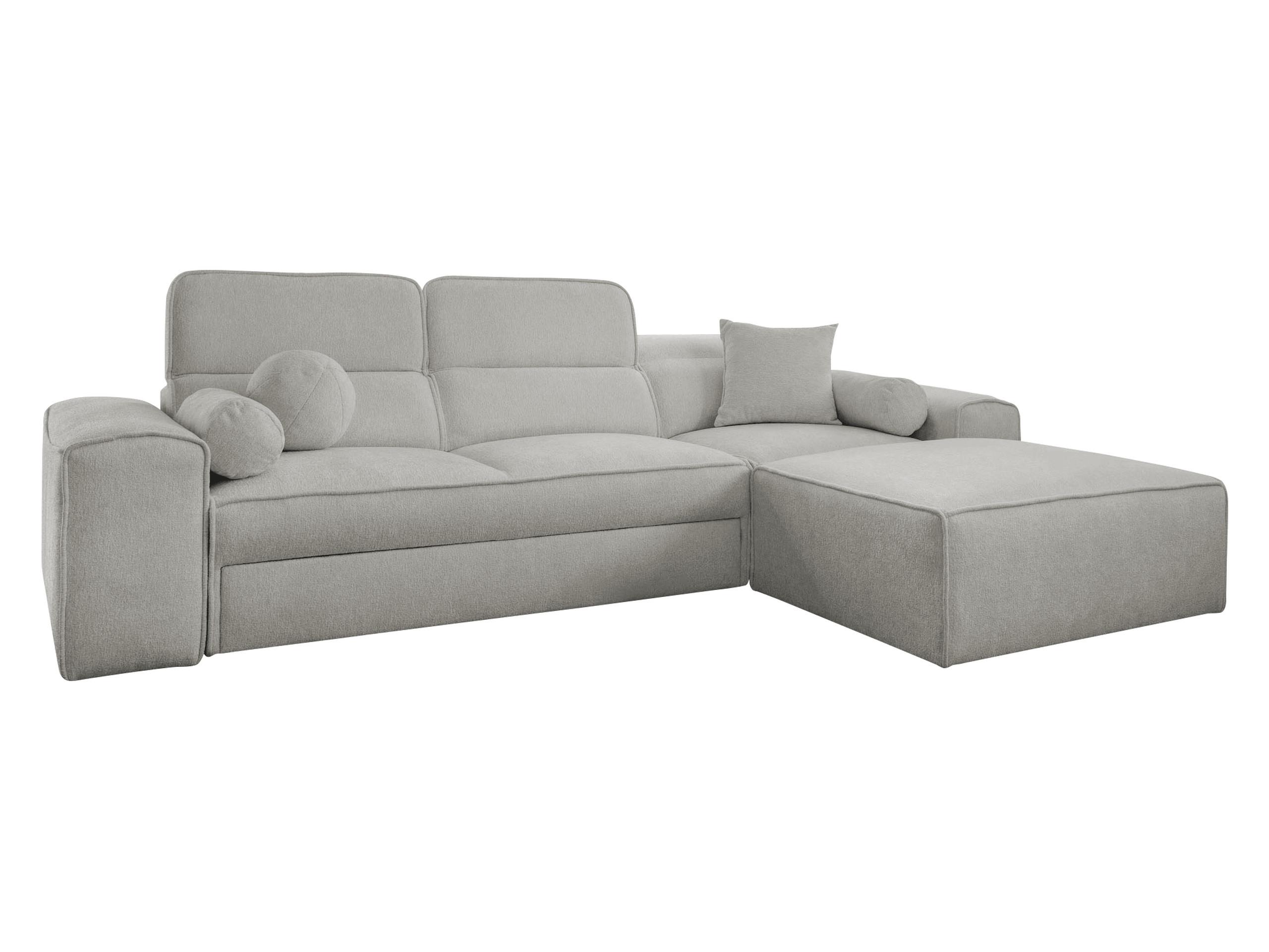 ECKSCHLAFSOFA Viveri I, Seite: Rechts - Hellgrau, Holz/Textil (276/187cm) - MIRJAN24