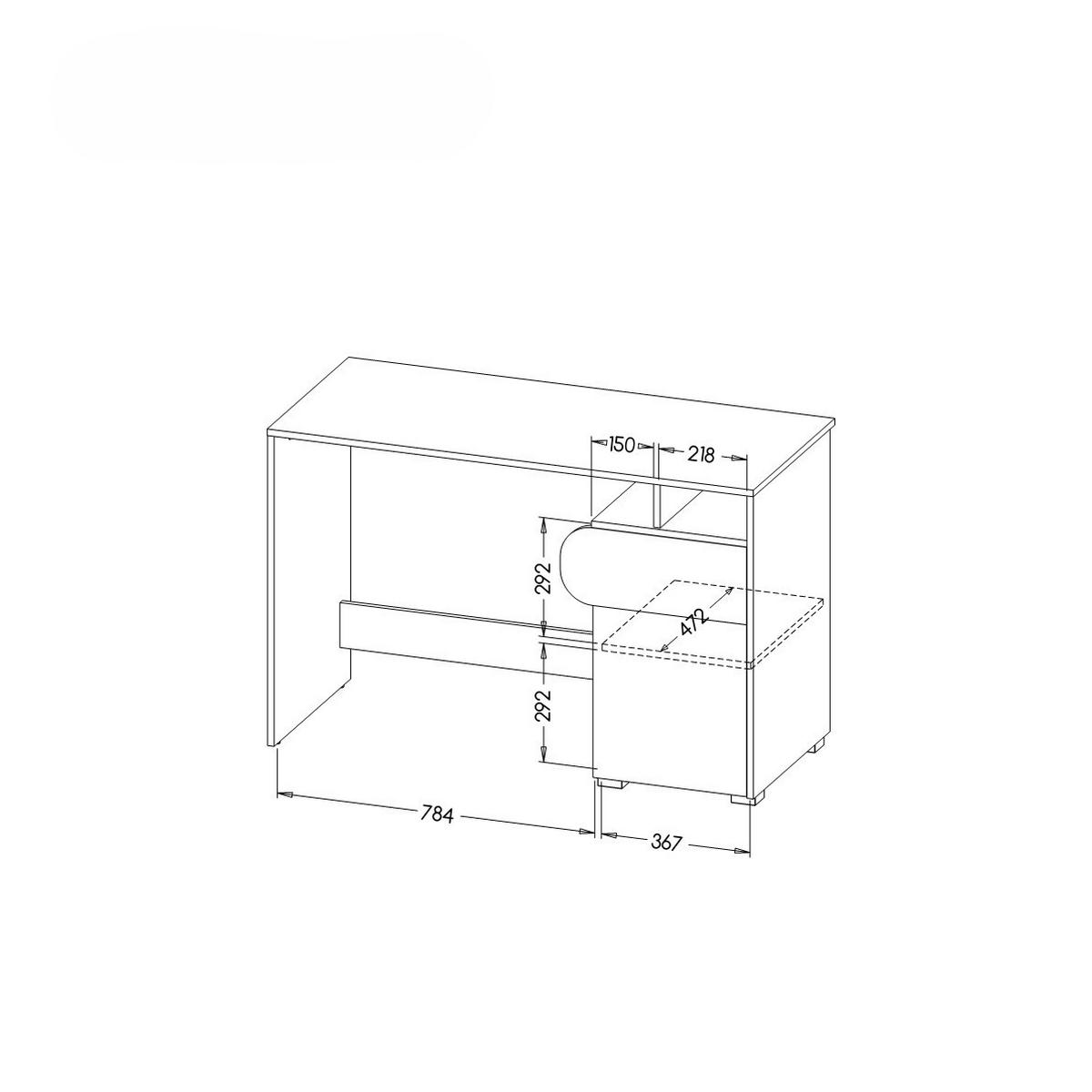 SCHREIBTISCH ARCADA 120x53x78 cm Bürotisch Computertisch, Eichefarben - Eichefarben, Holzwerkstoff (53/120/78cm) - MASSENO