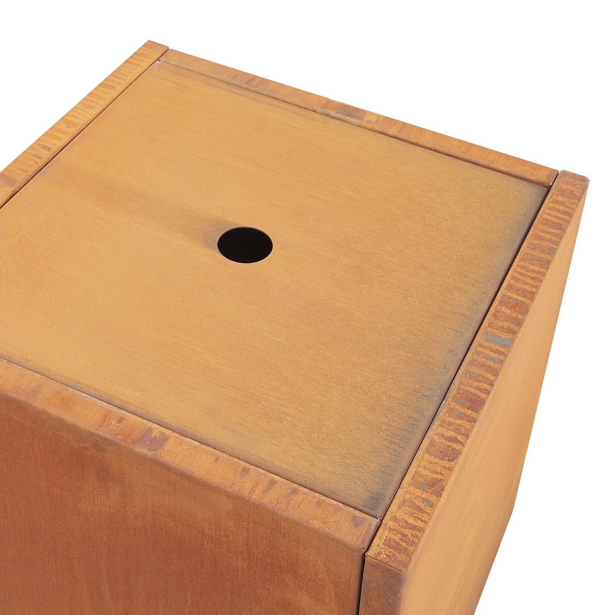 PFLANZKÜBEL Vaargel - Rostfarben, Metall (50/50/50cm) - casa.pro
