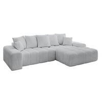 ECKSOFA Ottomane Rechts ENSI-L - 267x164x69 cm Grau - Grau, Holzwerkstoff/Kunststoff (164/267cm) - ALTDECOR
