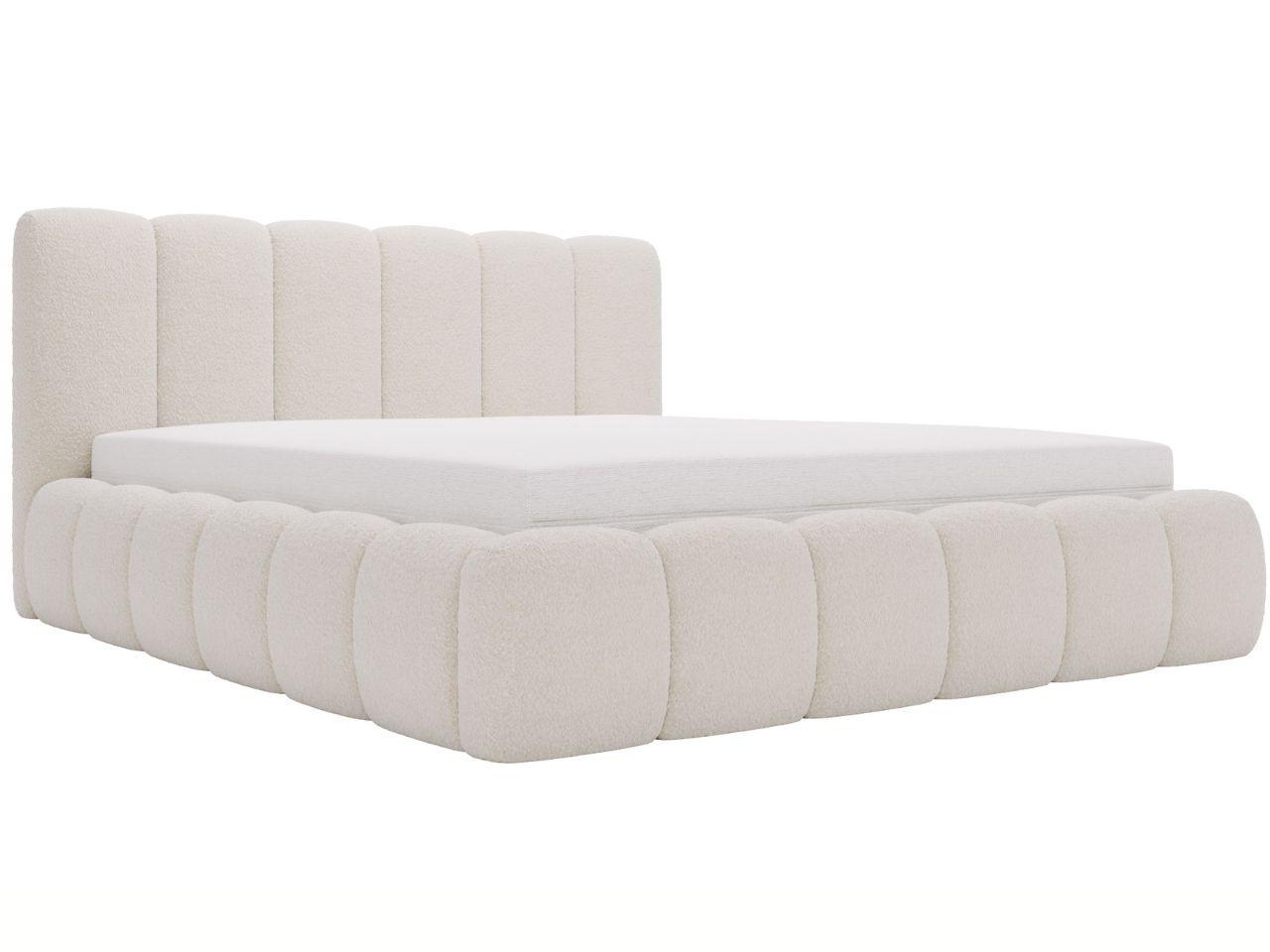 POLSTERBETT Cloud 200x200 Bouclé-Stoff Beige - Beige, Textil (200/200cm) - Graingold
