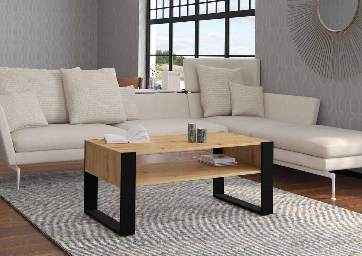 COUCHTISCH Artisann 110/48/60 - Eiche Artisan, Holzwerkstoff (60/110/48cm) - RAUMHIRSCH FURNITURE