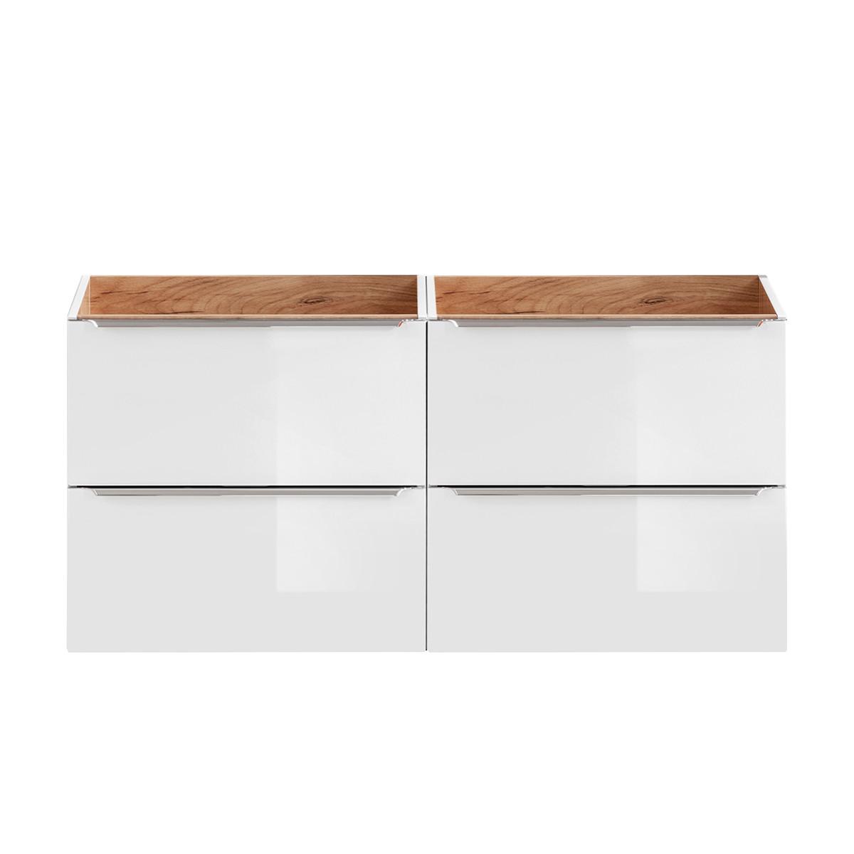WASCHTISCHUNTERSCHRANK 120cm April Weiß - Weiß, Holzwerkstoff (120/57/46cm) - Petits-meubles