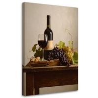 LEINWANDBILD Essen & Trinken 70x100cm - Beige, Textil (70/100cm) - Feeby