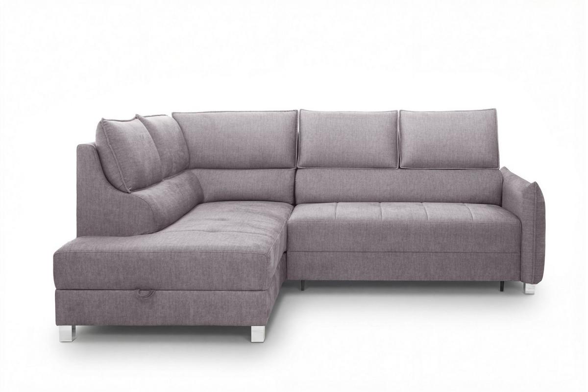 ECKSOFA Marno In Chill Me - Hellgrau, Holzwerkstoff/Textil (200/260cm) - Fun Möbel