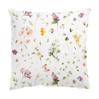 DEKOKISSEN Wildblumen Aquarell Muster 40/40 cm - Violett, Textil (40/40/10cm) - Bilderwelten