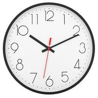 WANDUHR 30.5 cm - Weiß, Kunststoff (30.5/30.5/4.5cm) - Intirilife