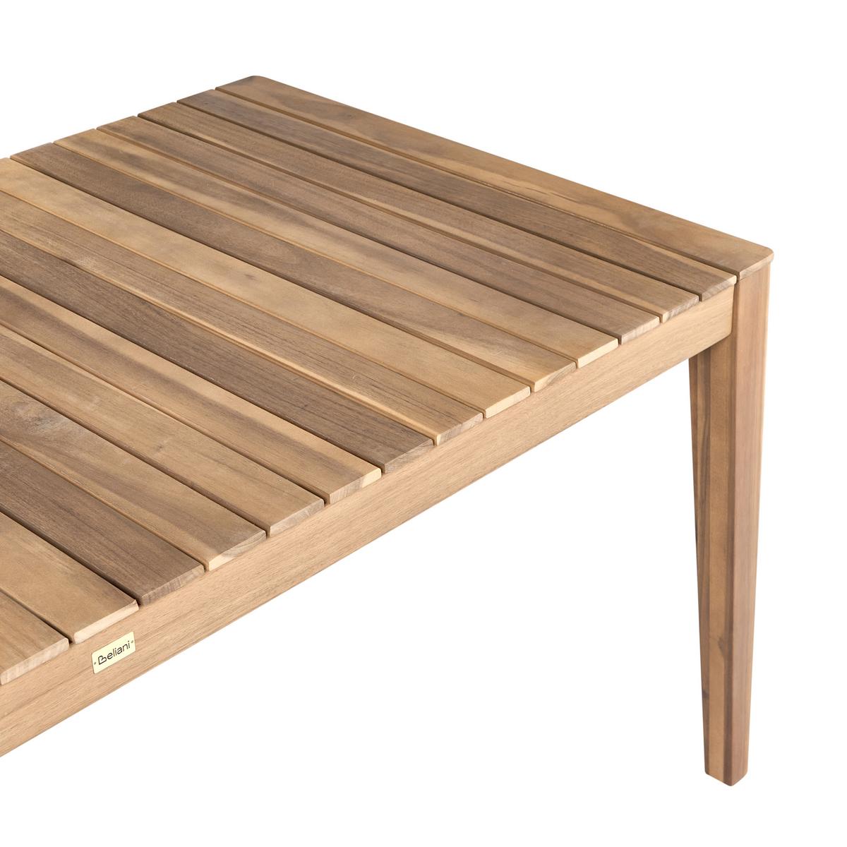 GARTENTISCH 90/180 cm zertifiziertes Akazienholz Hellbraun Chioggia - Hellbraun, Holz (90/180/75cm) - Beliani