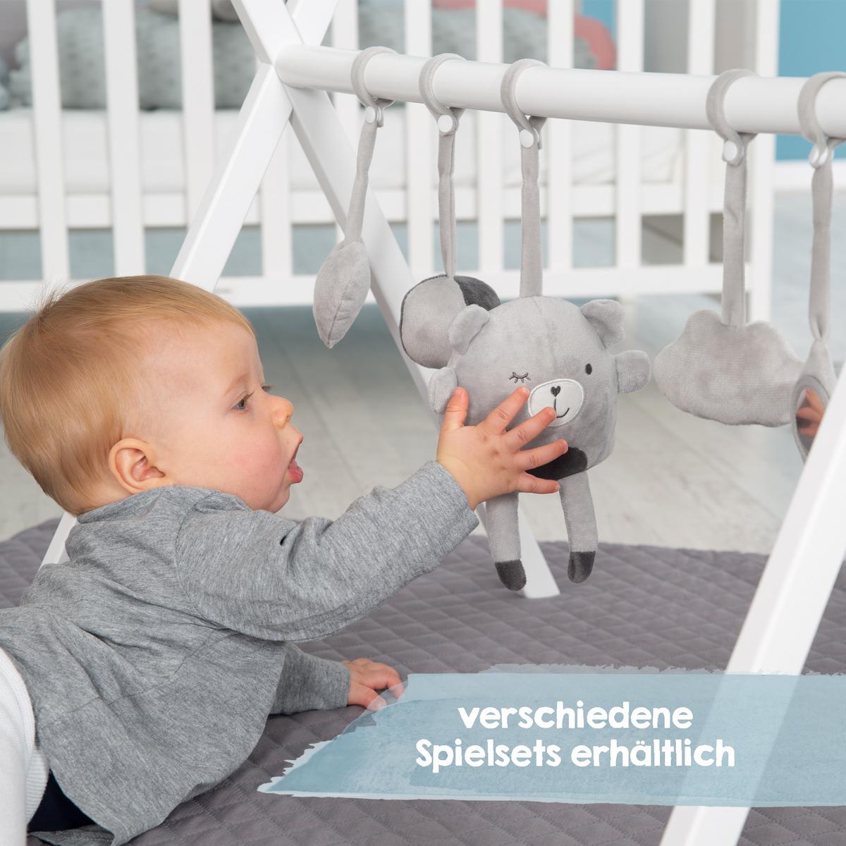 SPIELTRAPEZ - Weiß, Holz (70/52/50.5cm) - Roba