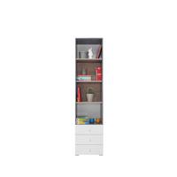BÜCHERREGAL GALIA 45x40x190 cm, Regal Taupe - Weiß, Holzwerkstoff (45/190/40cm) - MASSENO