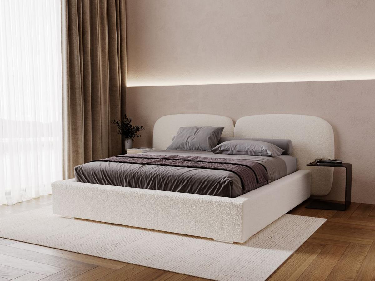 POLSTERBETT Palermo 180x200 Creme - Creme, Textil (180/200cm) - Graingold