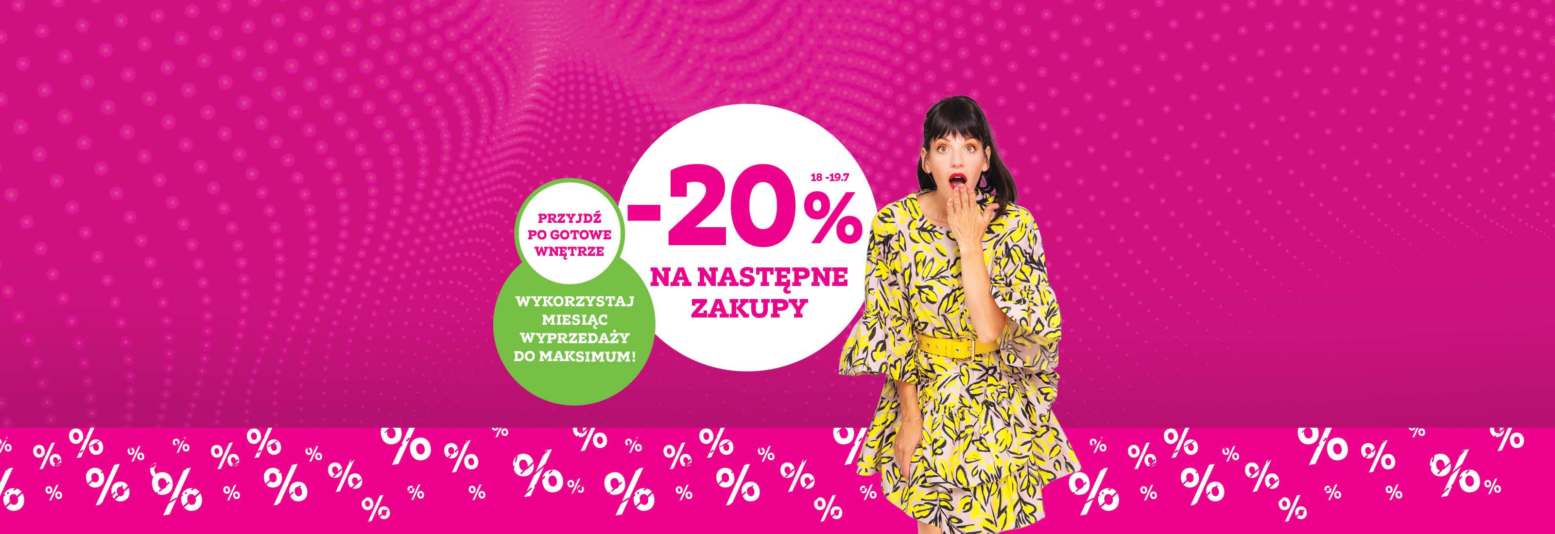 Otrzymujesz kupon 20% dla Ciebie