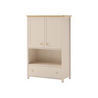 KOMMODE Story 2D1S SO11 - Sandfarben/Goldfarben, Holzwerkstoff/Kunststoff (85/132/42cm) - MIRJAN24