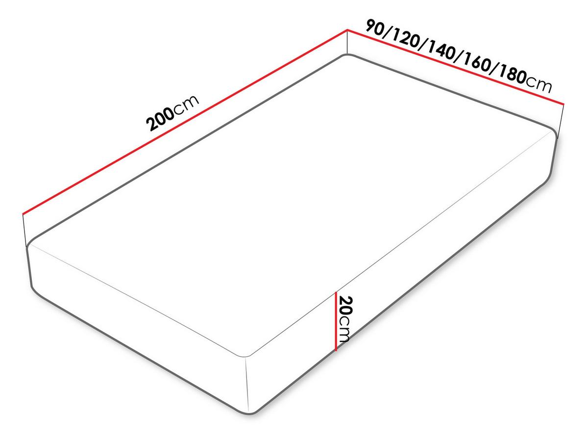 SCHAUMSTOFFMATRATZE Culture Soft 20 cm - H3 - Weiß, Textil (160/200cm) - MIRJAN24