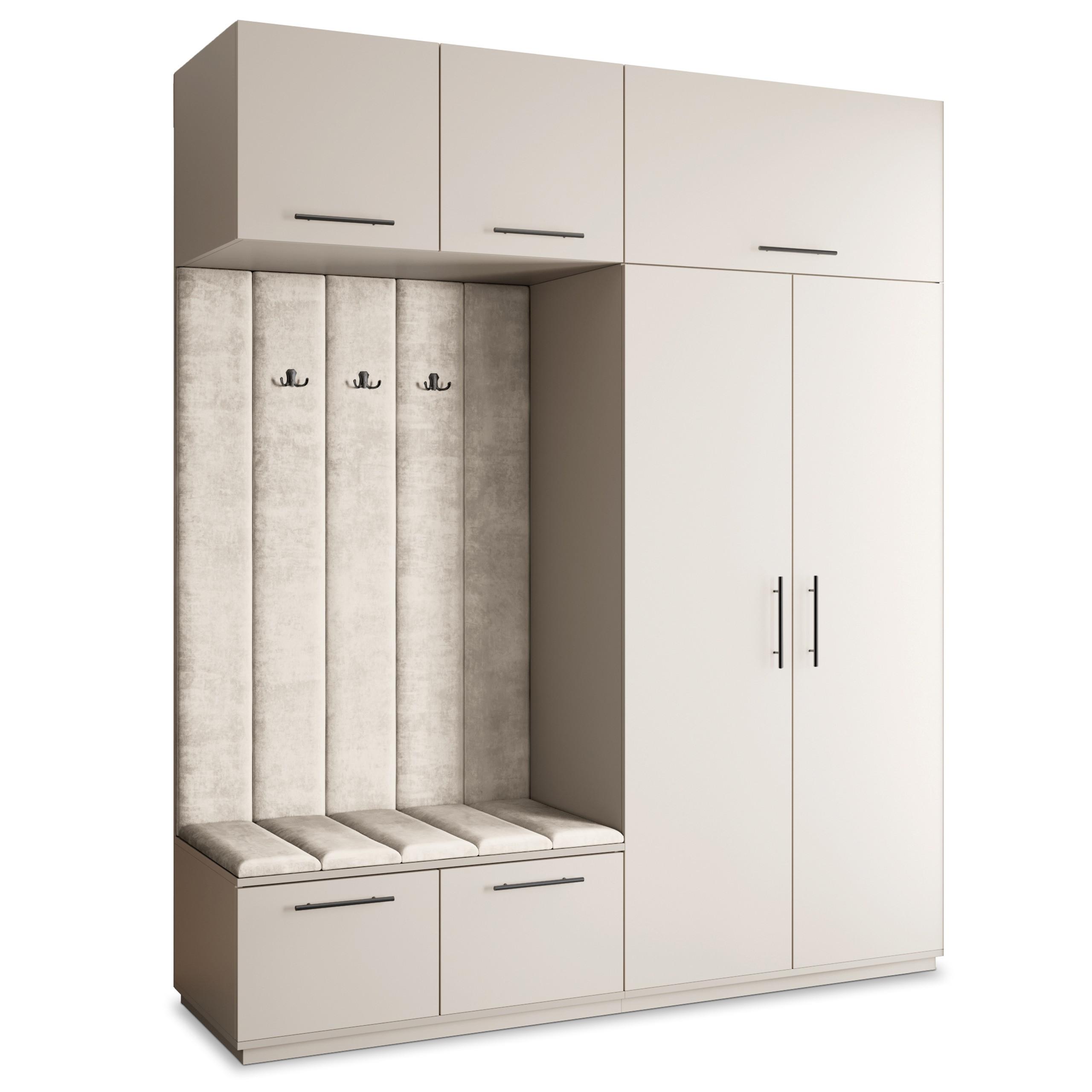 GARDEROBENSCHRANK REMA 200/240/60 cm Modern Kaschmir - Kaschmir/Beige, Holzwerkstoff (200/240/60cm) - MASSENO