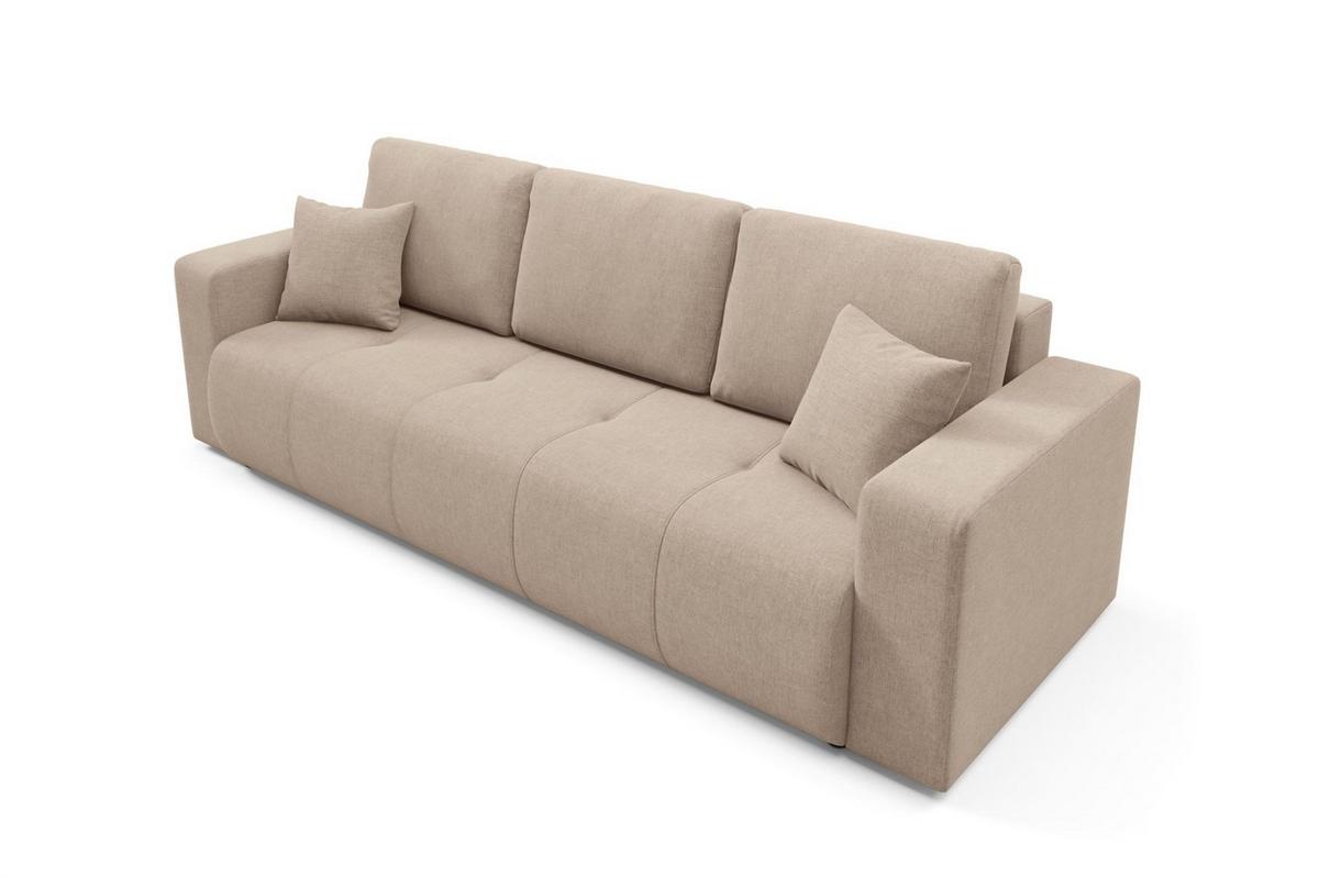 SCHLAFSOFA Augusto - Beige, Holzwerkstoff/Textil (244/82/102cm) - Fun Möbel