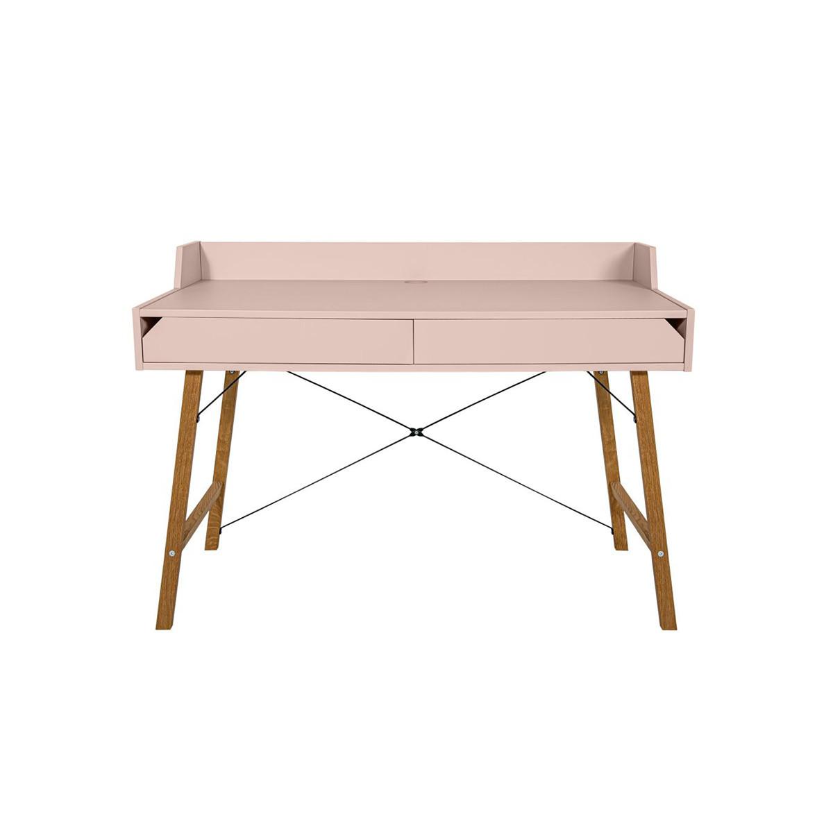 SCHREIBTISCH Lotta Rose - Pink, Holzwerkstoff (60/120/86cm) - Petits-meubles