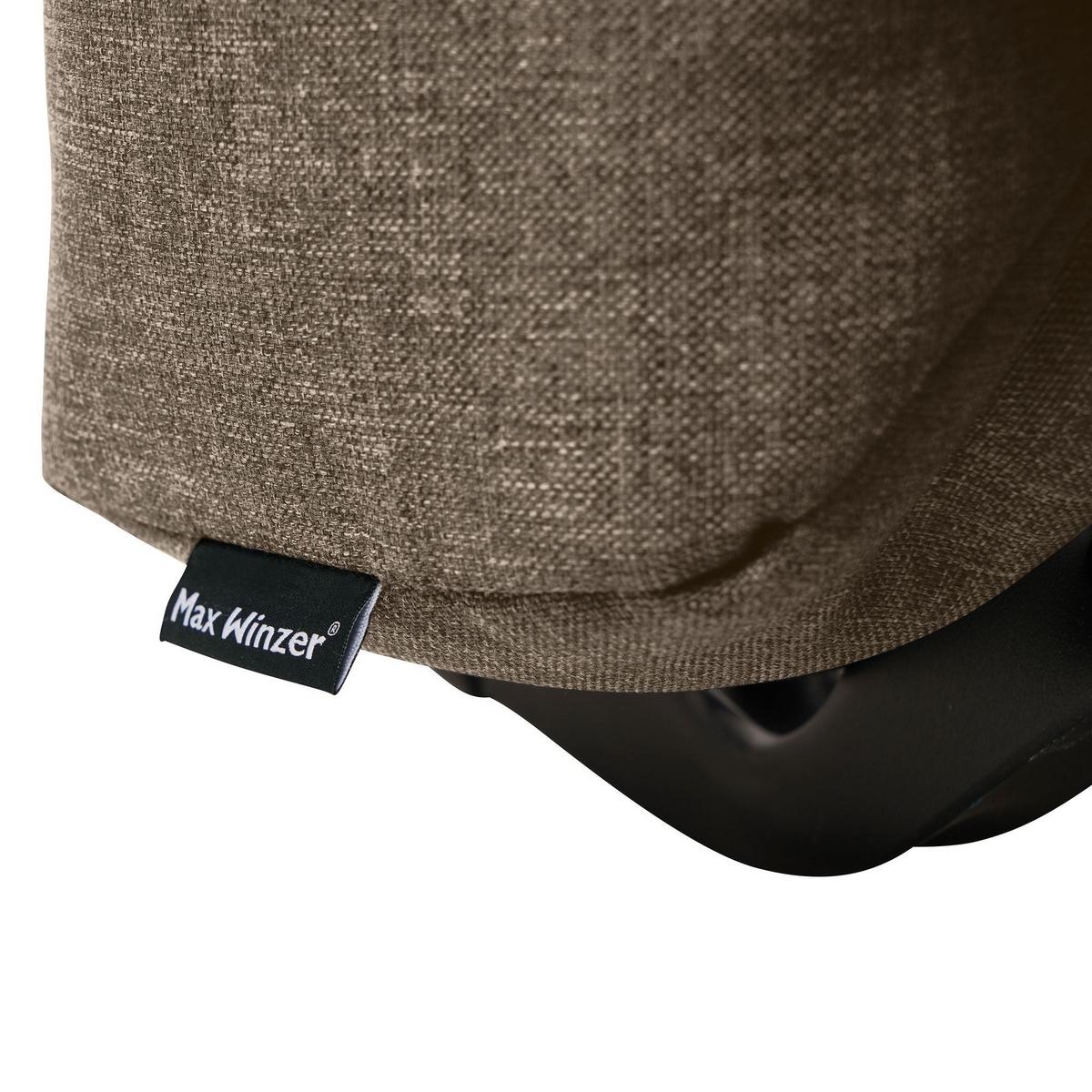 FALTSOFA Kalomira Bezug Flachgewebe Metall schwarz / sahara - Sahara, Kunststoff (145/84/100cm) - 58aufmkessel