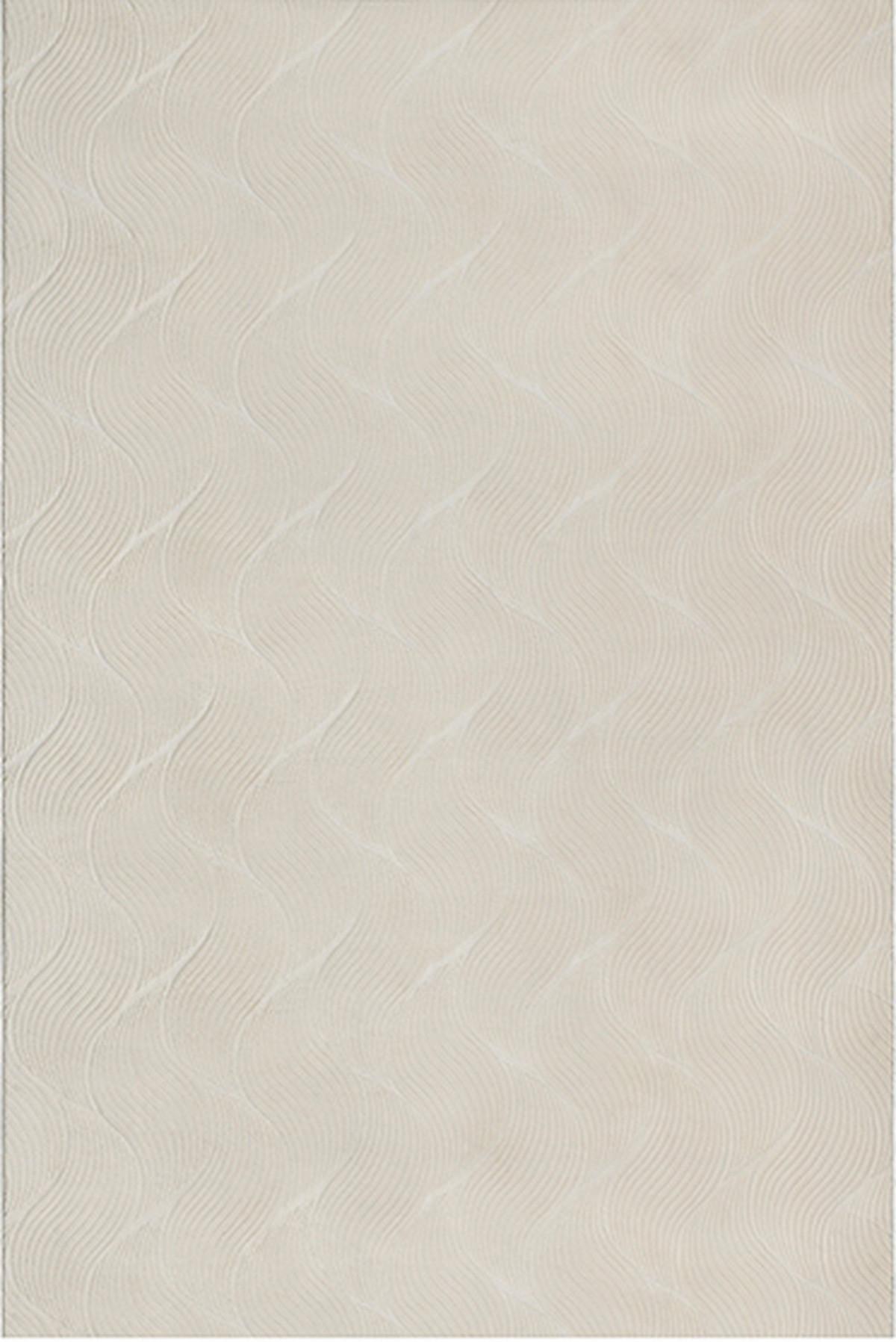 KURZFLORTEPPICH Antirutsch Geometrisch DALAR Polypropylen Creme 160 x 220 cm - Beige, Textil (160/220cm) - KADIMA DESIGN