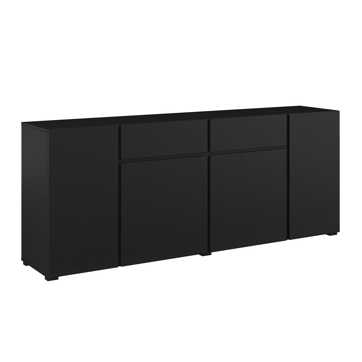 SIDEBOARD Maxis Schwarz - Schwarz, Holzwerkstoff (195/78/40cm) - Petits-meubles