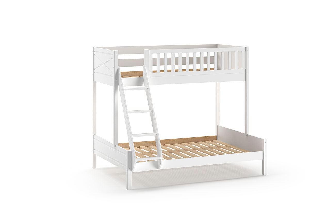ETAGENBETT Karyl 208x175x158 aus Massivholz in Weiß - Weiß, Holz (90/200cm) - 58aufmkessel