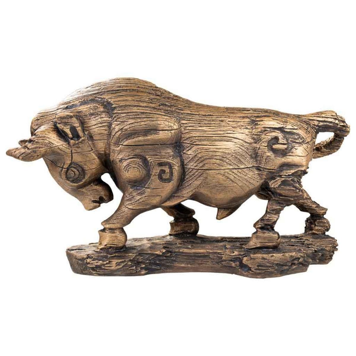 DEKORATIVE FIGUR, golden, 54x19x31cm - Goldfarben, Stein (53.5/30.5/18.5cm) - Wanderlust