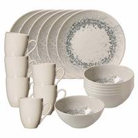 FRÜHSTÜCKS-SET Cecina Graphit 18-tlg. - Beige/Grau, Keramik (2/2/2cm) - Ritzenhoff Breker