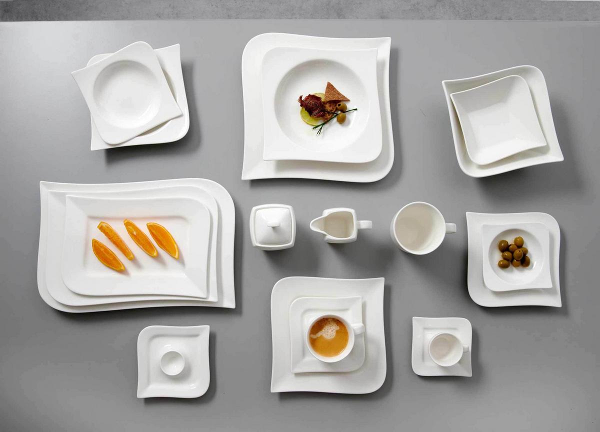ESPRESSOUNTERTASSEN Melodie weiß ø 11 cm 6er Set - Weiß, Keramik (11cm) - Ritzenhoff Breker