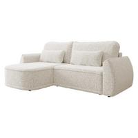 ECKSCHLAFSOFA Lorenzo - Schwarz/Naturfarben, Holz/Kunststoff (260/165cm) - MIRJAN24
