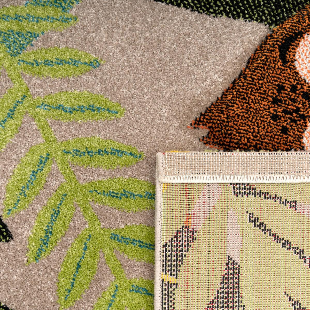 KINDERTEPPICH, mit Dschungel-Motiv, aus Polypropylen, Beige, 140 x 200 cm - Beige, Textil (200/140cm) - KADIMA DESIGN