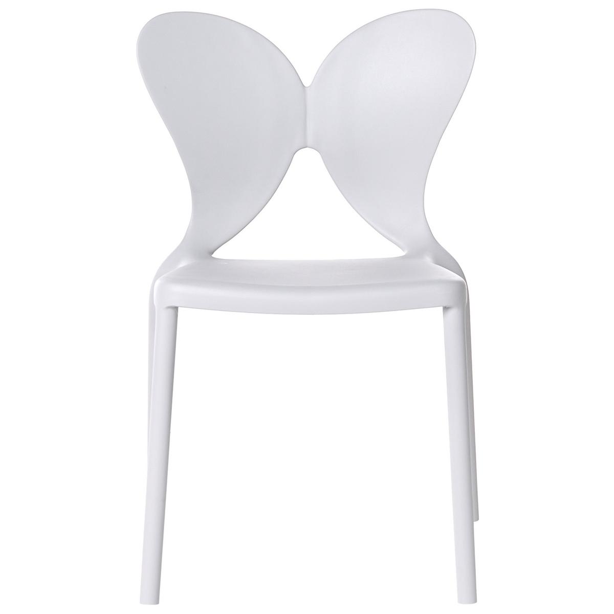 GARTENSTUHL 2er-Set Hellgrau Larissa - Hellgrau, Kunststoff (50/78/48cm) - Beliani