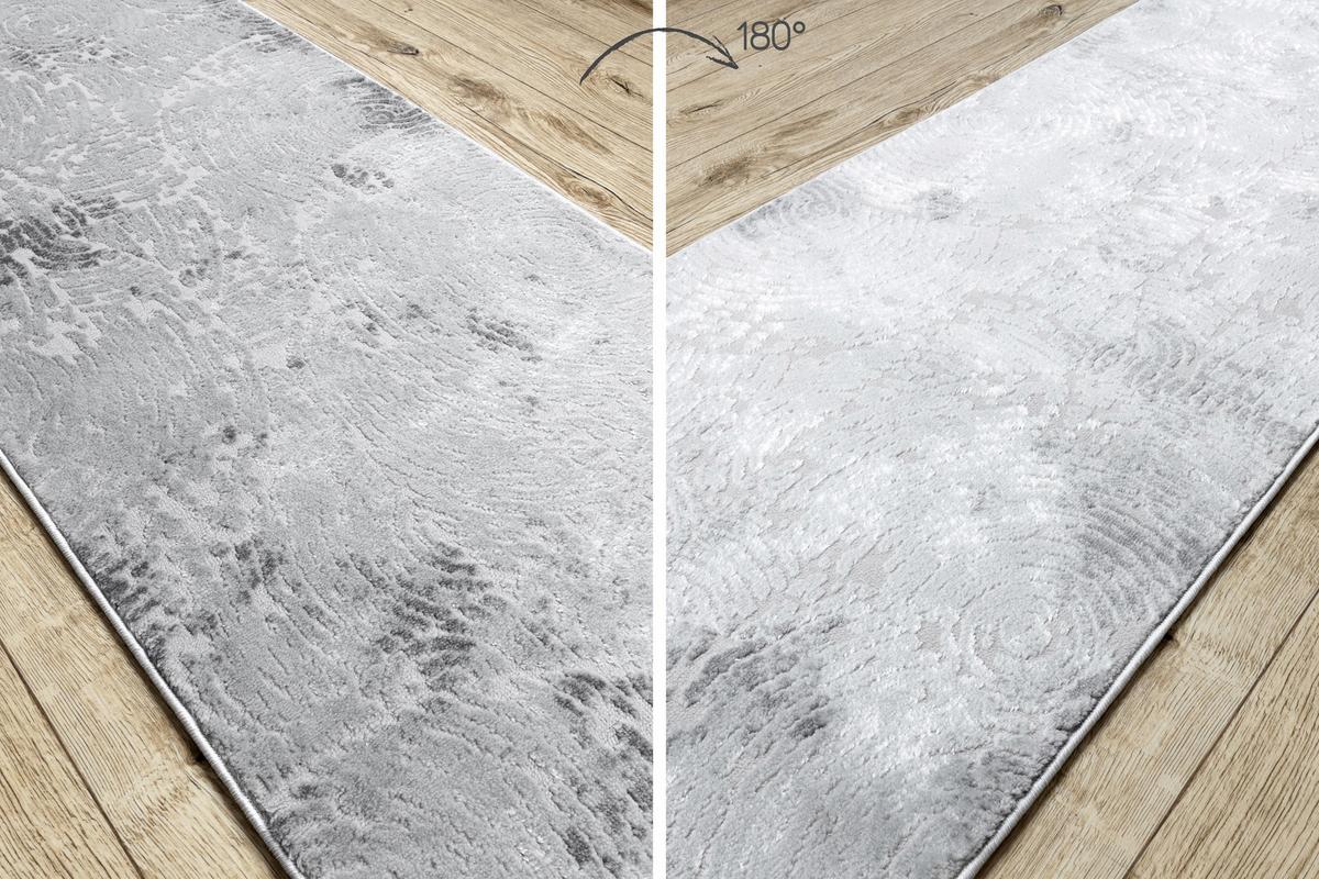 LÄUFER Strukturell MEFE 80/110 cm - Grau, Textil (80/110cm) - rugsX