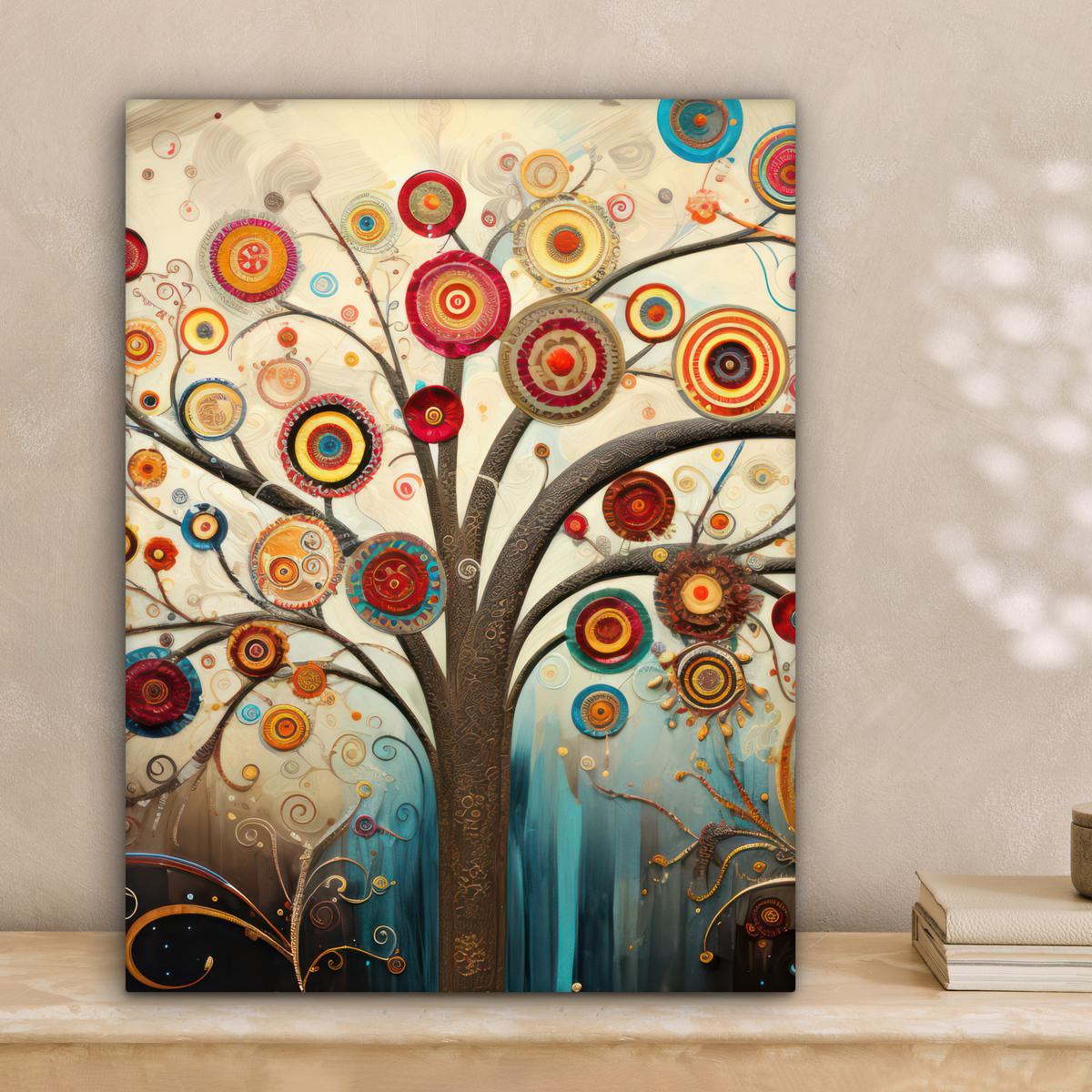 LEINWANDBILD Baum - Baum des Lebens - Farbe Room Decor 30x40 cm - Braun, Textil (30/40cm) - MuchoWow