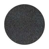 KURZFLORTEPPICH AMMER, einfarbig, Anthrazit, Ø 160 cm - Anthrazit, Textil (160/160cm) - KADIMA DESIGN