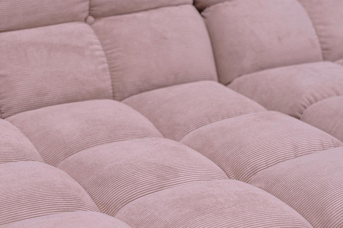 SITZGRUPPE VIVIEN 3ER SET Pink Cord (1er-Set) - Pink/Rosa, Kunststoff/Textil (510/85/359cm) - KAWOLA