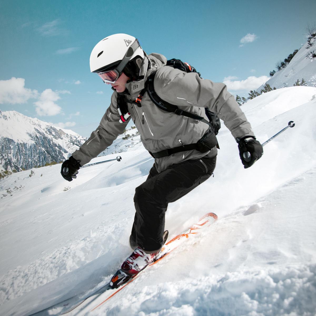 SKIHELM für Herren und Damen Snowboardhelm robust Weiß M 55-58 cm - Weiß, Kunststoff (29/23cm) - ECD-Germany