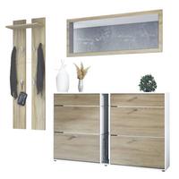 GARDEROBE Orlando Eiche sägerau - Eiche San Remo, Holzwerkstoff (215/210/28cm) - Vladon