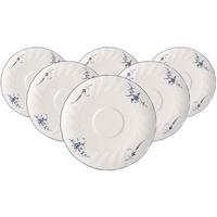 SUPPEN-UNTERTASSEN Vieux Luxembourg weiß-blau ø 18,6 cm 6er Set - Blau/Weiß, Keramik (18.6cm) - Villeroy & Boch