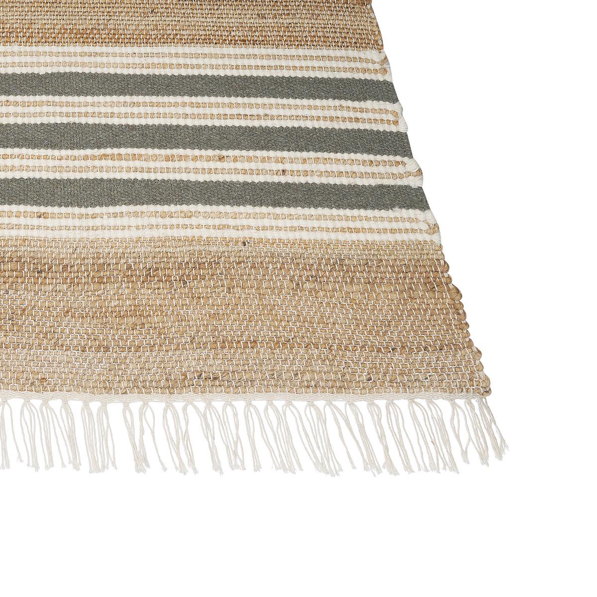TEPPICH geflochten Mirza 150/80 cm - Beige, Naturmaterialien (80/150cm) - Beliani
