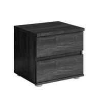 NACHTTISCHE Portland Esche Schwarz 47/43/41 - Schwarz, Holzwerkstoff (47/43/41cm) - RAUMHIRSCH FURNITURE