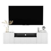 TV-SCHRANK Elpis2 Weiß Matt Glamour 150 cm - Weiß, Holzwerkstoff (150/37.5/36.5cm) - Meble Lindner