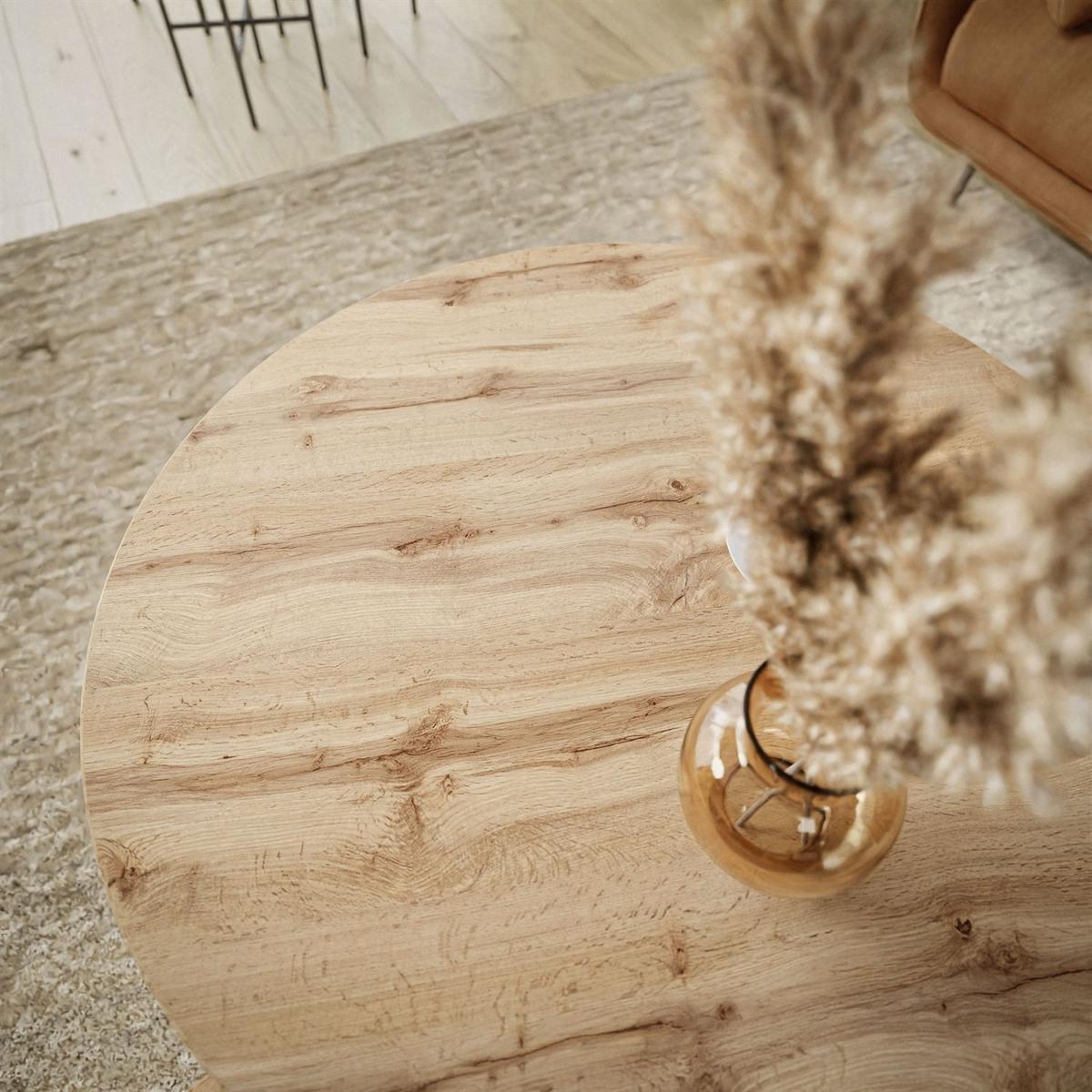 COUCHTISCH 2 in 1 LORI LOFT - Braun/Weiß, Holzwerkstoff (70/70/48cm) - Lookway