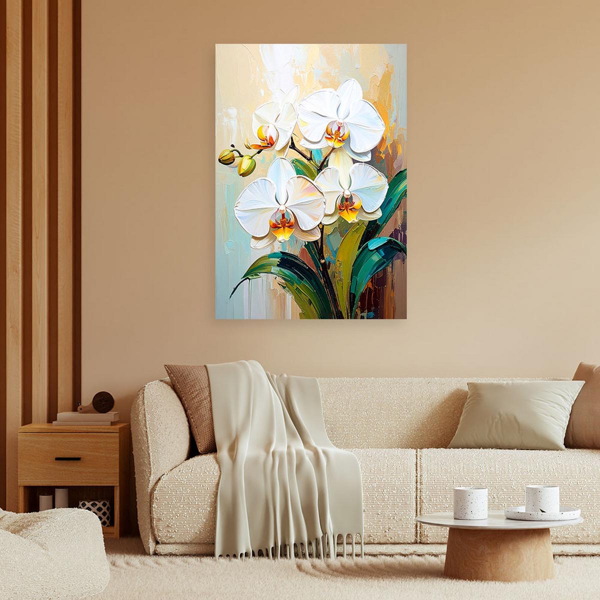 LEINWANDBILD Blumen 30x45cm - Beige, Textil (30/45cm) - Feeby