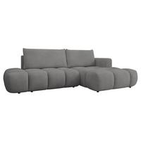 ECKSOFA Soffi, Seite: Rechts - Greige/Schwarz, Holz/Kunststoff (283/166cm) - MIRJAN24