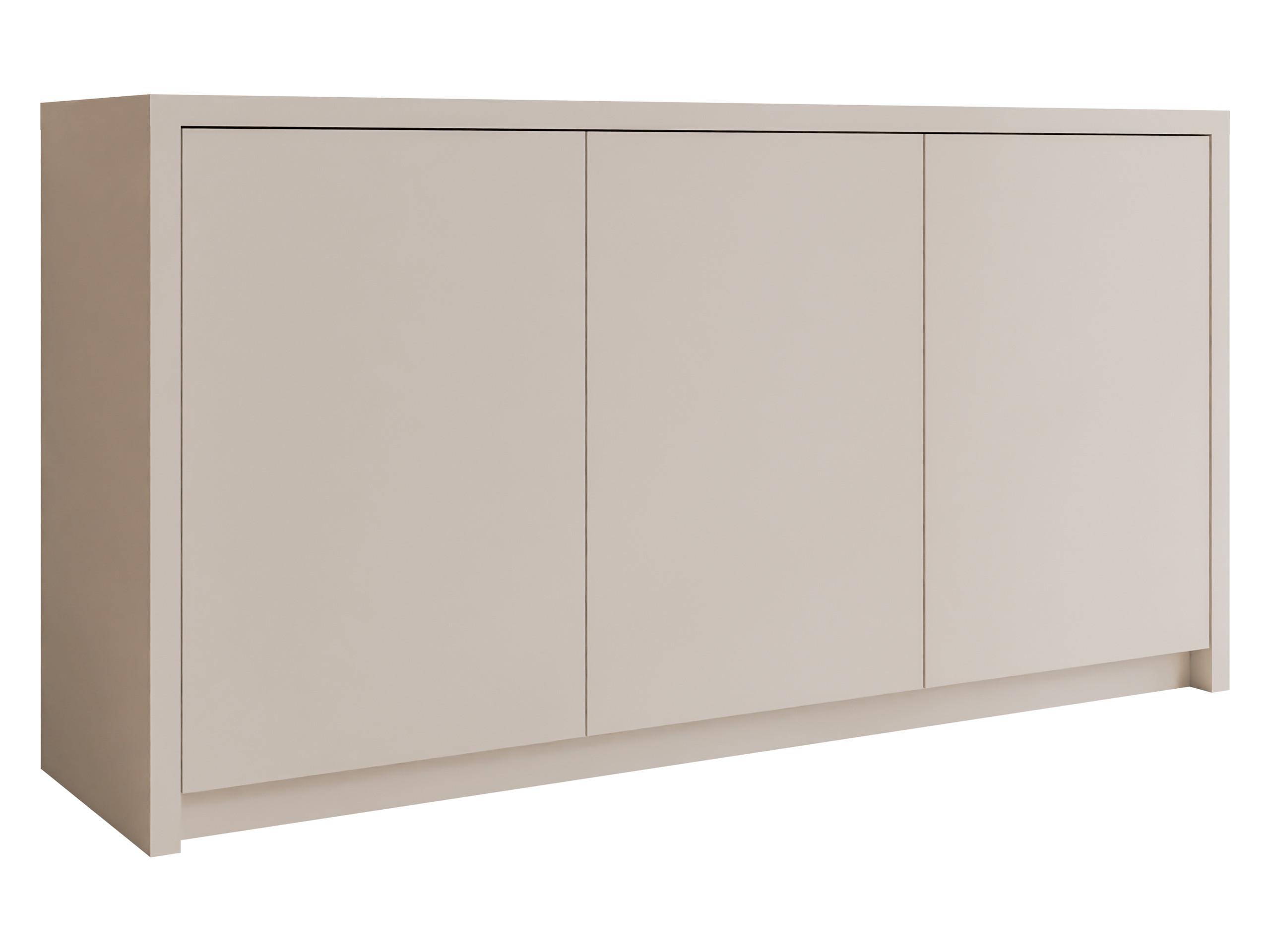 KOMMODE Solid 3D - Sandfarben/Schwarz, Holzwerkstoff/Kunststoff (150/79/40cm) - MIRJAN24