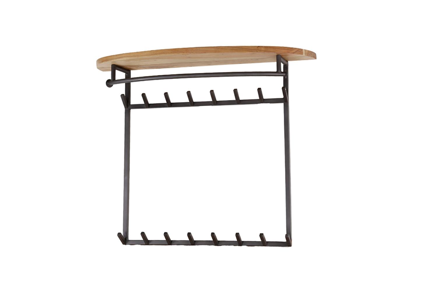 GARDEROBE LUANA Schwarz Akazie - Schwarz, Metall (100/80/30cm) - KAWOLA