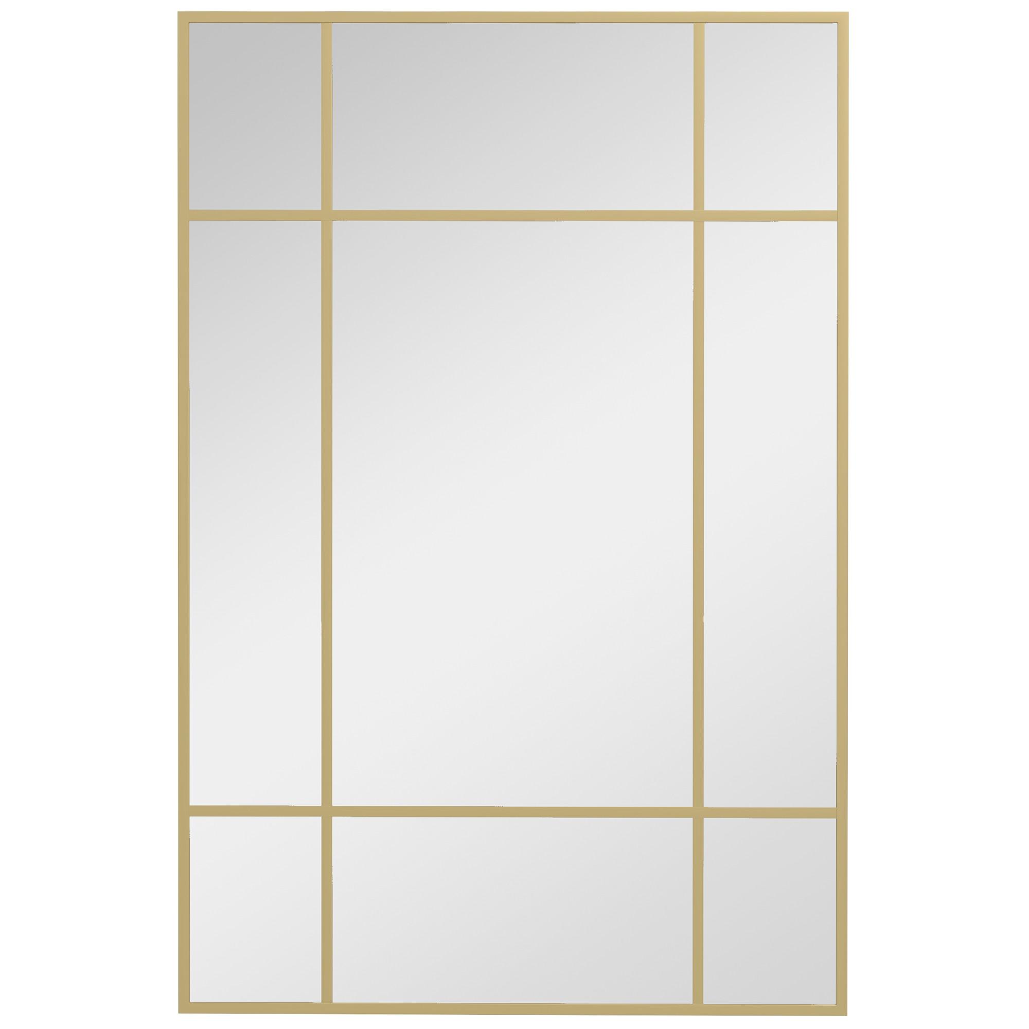 WANDSPIEGEL Glas Metall Gold - Goldfarben, Metall (2/60/90cm) - HOMCOM