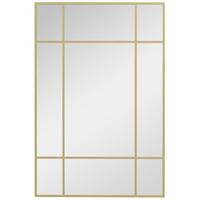WANDSPIEGEL Glas Metall Gold - Goldfarben, Metall (2/60/90cm) - HOMCOM