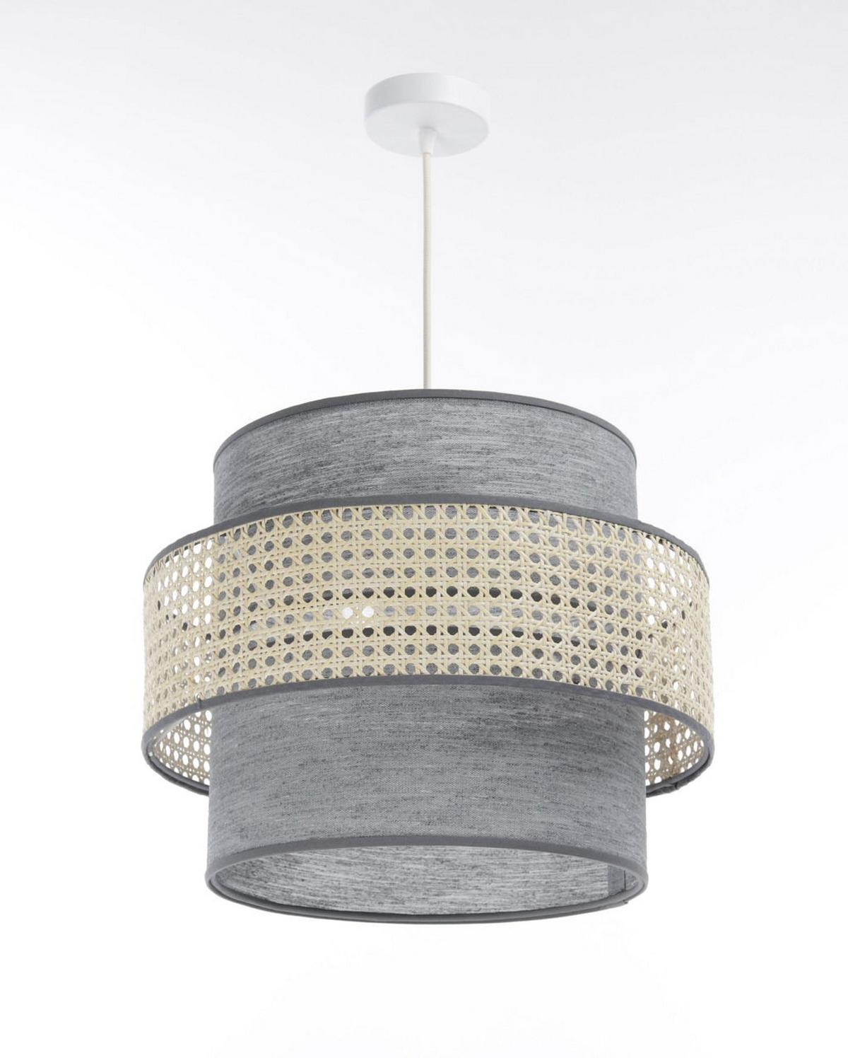 HÄNGELEUCHTE Grau 40/35 cm - Beige, Kunststoff (40/1/35cm) - ONZENO